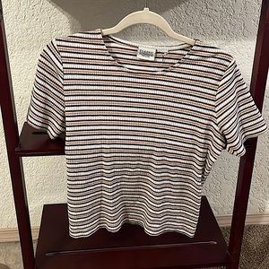 Simple brown striped shirt